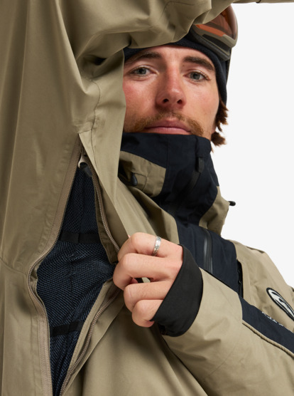 quiksilver, High Altitude GORE-TEX® - Funktionelle Snow-Jacke mit Kapuze für Männer, FALLEN ROCK (tzc0) High Altitude GORE-TEX® - Technical Snow Jacket for Men  EQYTJ03494