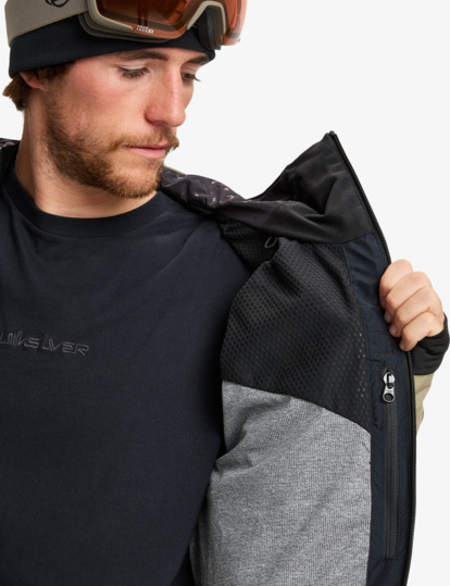 quiksilver, High Altitude GORE-TEX® - Funktionelle Snow-Jacke mit Kapuze für Männer, FALLEN ROCK (tzc0) High Altitude GORE-TEX® - Technical Snow Jacket for Men  EQYTJ03494