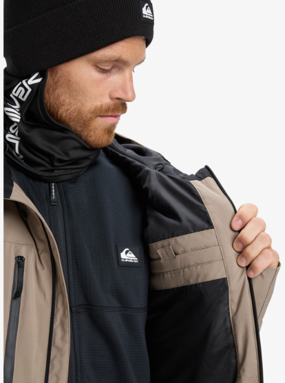 quiksilver, Sycamore Solid 20K - Technical Snow Jacket for Men, FALLEN ROCK (tzc0) Sycamore Solid 20K - Technical Snow Jacket for Men  EQYTJ03502