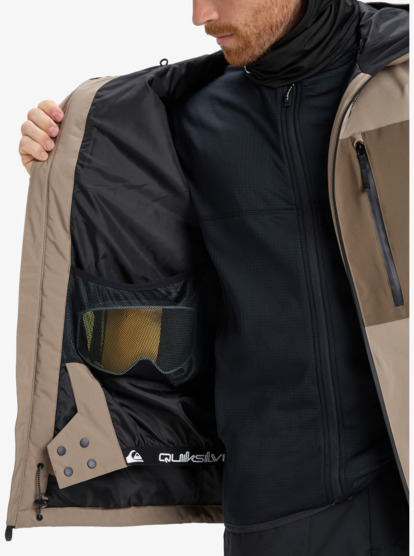 quiksilver, Sycamore Solid 20K - Technical Snow Jacket for Men, FALLEN ROCK (tzc0) Sycamore Solid 20K - Technical Snow Jacket for Men  EQYTJ03502