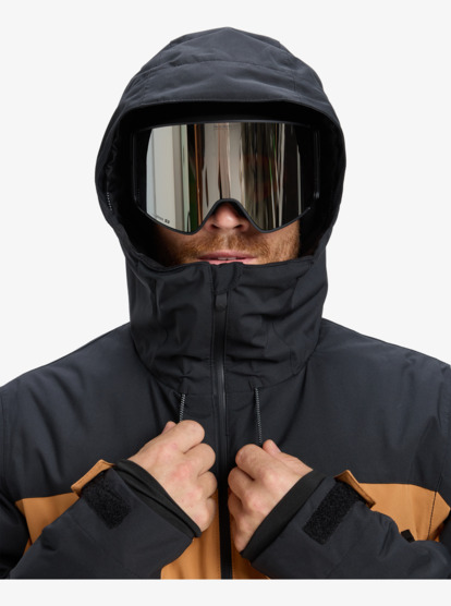 quiksilver, Sycamore Block 20K - Technical Snow Jacket for Men, ALMOND (cmd0) Sycamore Block 20K - Technical Snow Jacket for Men  EQYTJ03503