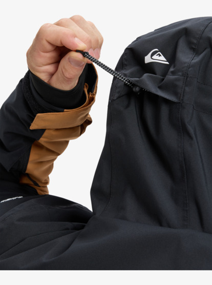 quiksilver, Sycamore Block 20K - Technical Snow Jacket for Men, ALMOND (cmd0) Sycamore Block 20K - Technical Snow Jacket for Men  EQYTJ03503