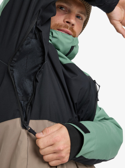 quiksilver, Sycamore Block 20K - Technical Snow Jacket for Men, DARK IVY (gnd0) Sycamore Block 20K - Technical Snow Jacket for Men  EQYTJ03503