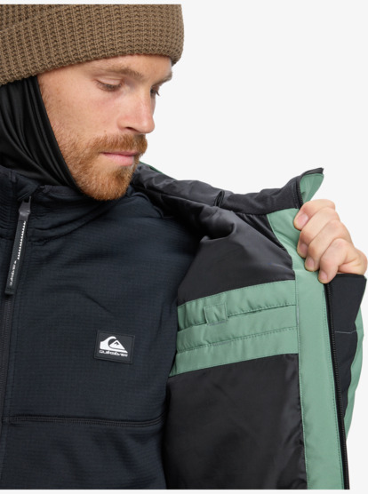 quiksilver, Sycamore Block 20K - Technical Snow Jacket for Men, DARK IVY (gnd0) Sycamore Block 20K - Technical Snow Jacket for Men  EQYTJ03503
