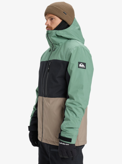quiksilver, Sycamore Block 20K - Technical Snow Jacket for Men, DARK IVY (gnd0) Sycamore Block 20K - Technical Snow Jacket for Men  EQYTJ03503