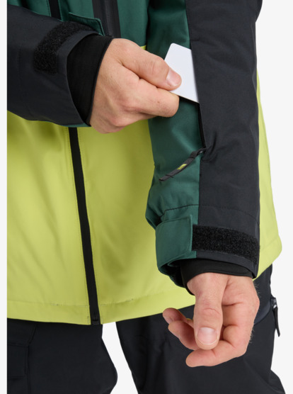 quiksilver, Sycamore Block 20K - Funktionelle Snow-Jacke mit Kapuze für Männer, TRUE BLACK (kvj0) Sycamore Block 20K - Technical Snow Jacket for Men  EQYTJ03503