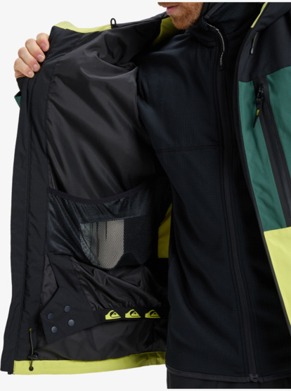 quiksilver, Sycamore Block 20K - Funktionelle Snow-Jacke mit Kapuze für Männer, TRUE BLACK (kvj0) Sycamore Block 20K - Technical Snow Jacket for Men  EQYTJ03503