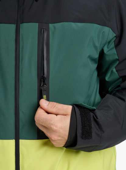 quiksilver, Sycamore Block 20K - Funktionelle Snow-Jacke mit Kapuze für Männer, TRUE BLACK (kvj0) Sycamore Block 20K - Technical Snow Jacket for Men  EQYTJ03503