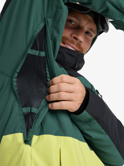 quiksilver, Sycamore Block 20K - Funktionelle Snow-Jacke mit Kapuze für Männer, TRUE BLACK (kvj0) Sycamore Block 20K - Technical Snow Jacket for Men  EQYTJ03503