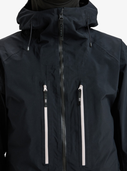 quiksilver, Pro Path Stretch GORE-TEX® - Veste de snow technique pour Homme, TRUE BLACK (kvj0) Pro Path Stretch Goretex - Technical Snow Jacket for Men  EQYTJ03508