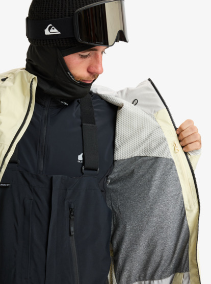 quiksilver, Pro Path Stretch GORE-TEX® - Veste de snow technique pour Homme, PASTEL YELLOW (ydj0) Pro Path Stretch Goretex - Technical Snow Jacket for Men  EQYTJ03508