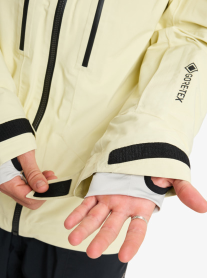 quiksilver, Pro Path Stretch GORE-TEX® - Veste de snow technique pour Homme, PASTEL YELLOW (ydj0) Pro Path Stretch Goretex - Technical Snow Jacket for Men  EQYTJ03508