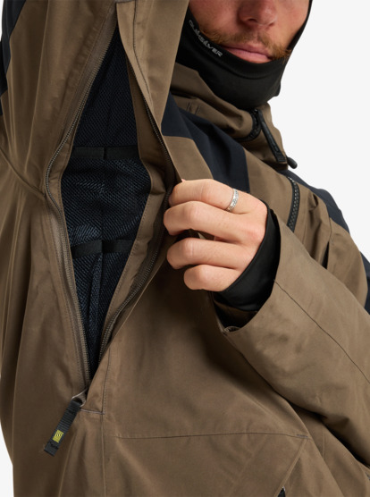 quiksilver, Forever Stretch GORE-TEX® - Technical Snow Jacket for Men, CANTEEN (cqp0) Forever Stretch GORE-TEX® - Technical Snow Jacket for Men  EQYTJ03509