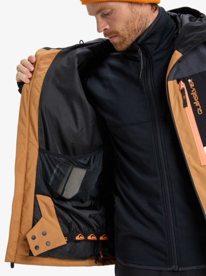 quiksilver, Dawson 10K - Funktionelle Snow-Jacke mit Kapuze für Männer, TRUE BLACK (kvj0) Dawson - Technical Snow Jacket for Men  EQYTJ03510