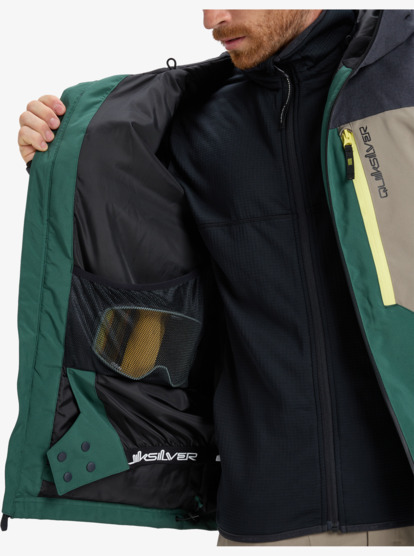 quiksilver, Dawson - Technical Snow Jacket for Men, TREKKING GREEN (tkr) Dawson - Technical Snow Jacket for Men  EQYTJ03510
