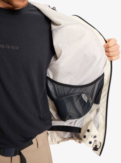 quiksilver, Radicalo 20K - Funktionelle Snow-Jacke mit Kapuze für Männer, BONE (weg0) Radicalo 20K - Technical Snow Jacket for Men  EQYTJ03511