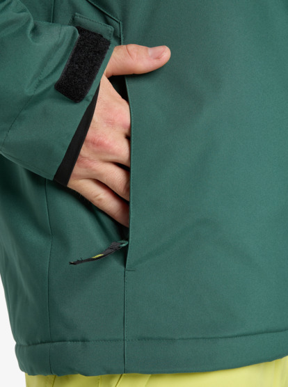 quiksilver, Titano - Technical Snow Jacket for Men, TREKKING GREEN (tkr) Titano - Technical Snow Jacket for Men  EQYTJ03513