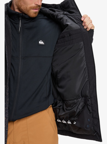 quiksilver, Sycamore Printed - Technical Snow Jacket for Men, THERMOSTAMP GRAYSCALE (kvj3) Sycamore Printed - Technical Snow Jacket for Men  EQYTJ03514