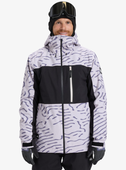 Sycamore Printed 10K - Men's Grey Technical Snow Jacket | Quiksilver