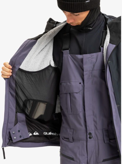 quiksilver, Ultralight Stretch 20K - Technical Snow Jacket for Men, GRAYSTONE (krb0) Ultralight Stretch 20K - Technical Snow Jacket for Men  EQYTJ03515