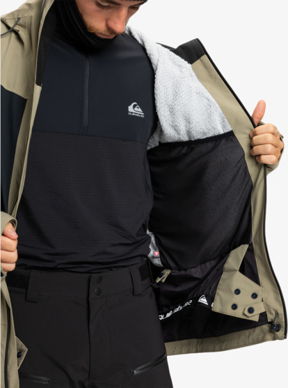 quiksilver, Ultralight Stretch 20K - Technical Snow Jacket for Men, FALLEN ROCK (tzc0) Ultralight Stretch 20K - Technical Snow Jacket for Men  EQYTJ03515