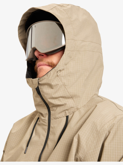 quiksilver, High In The Hood - Technical Snow Jacket for Men, FALLEN ROCK (tzc0) High In The Hood - Technical Snow Jacket for Men  EQYTJ03517