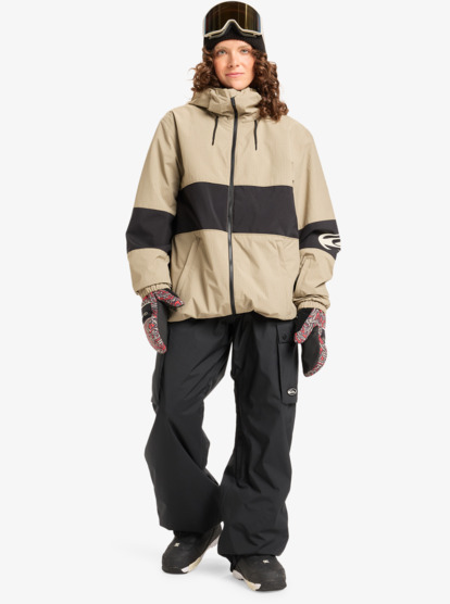 quiksilver, High In The Hood - Technical Snow Jacket for Men, FALLEN ROCK (tzc0) High In The Hood - Technical Snow Jacket for Men  EQYTJ03517