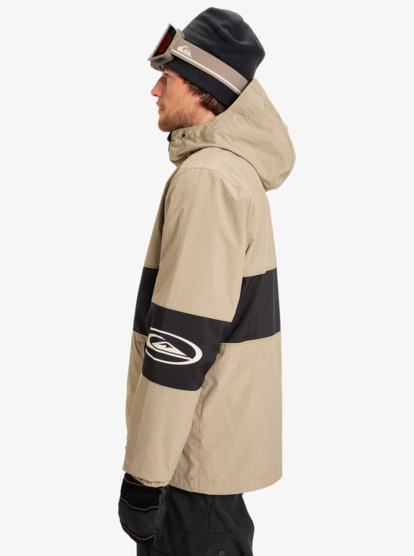 quiksilver, High In The Hood - Technical Snow Jacket for Men, FALLEN ROCK (tzc0) High In The Hood - Technical Snow Jacket for Men  EQYTJ03517