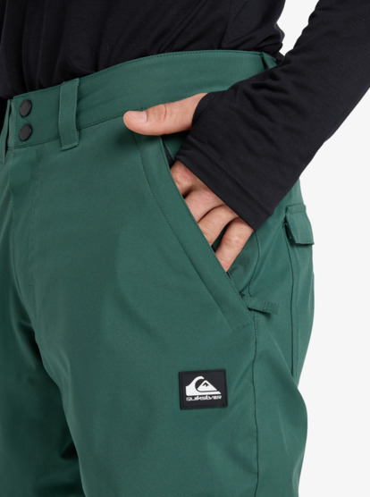 quiksilver, Estate - Technical Snow Pants for Men, TREKKING GREEN (tkr) Estate - Technical Snow Pants for Men  EQYTP03237