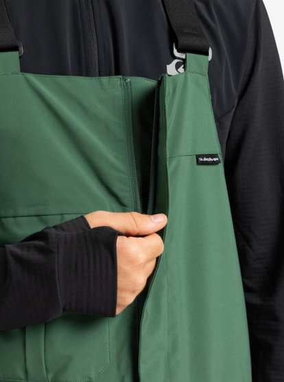 quiksilver, Paramo Stretch 20K - Funktionelle Schneelatzhose für Männer, TREKKING GREEN (tkr) Paramo Stretch 20K - Technical Snow Bib for Men  EQYTP03244
