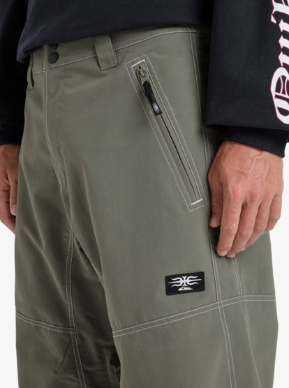 quiksilver, Live Wire - Technical Snow Pants for Men, DUSTY OLIVE (gpb0) Live Wire - Technical Snow Pants for Men  EQYTP03249