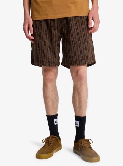 Taxer Jacquard Horizons - Elasticated Shorts for Men  EQYWS03909