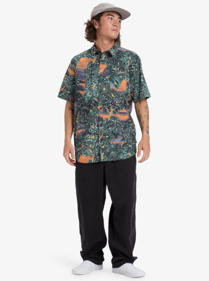 quiksilver, Apero Classic - Kurzärmliges Hemd für Männer, INDIA INK HIDDEN GEM (ksh6) Apero Classic - Short Sleeve Shirt for Men  EQYWT04605