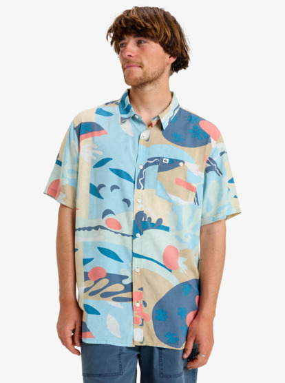 Safe Paradise - Short Sleeves Shirt for Men  EQYWT04607