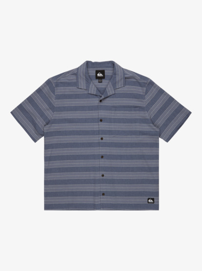 quiksilver, Room Rock - Short Sleeve Shirt for Men, VINTAGE INDIGO ROOM ROCK (byl3) Room Rock - Short Sleeve Shirt for Men  EQYWT04630