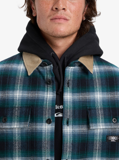 quiksilver, Mercury Desert Shadow Check - Langärmliges Hemd für Männer, ORION BLUE DESERT SHADOW (brg1) Mercury Desert Shadow Check - Long Sleeve Shirt for Men  EQYWT04643