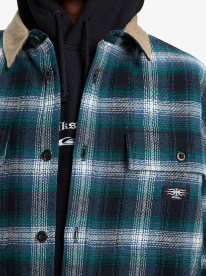 quiksilver, Mercury Desert Shadow Check - Langärmliges Hemd für Männer, ORION BLUE DESERT SHADOW (brg1) Mercury Desert Shadow Check - Long Sleeve Shirt for Men  EQYWT04643