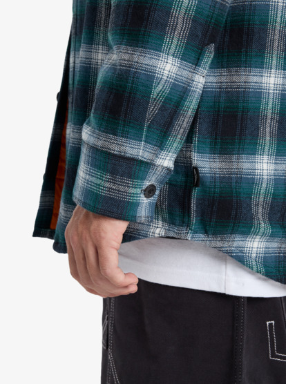 quiksilver, Mercury Desert Shadow Check - Langärmliges Hemd für Männer, ORION BLUE DESERT SHADOW (brg1) Mercury Desert Shadow Check - Long Sleeve Shirt for Men  EQYWT04643