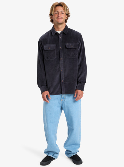quiksilver, Venture Cord - Corduroy Shirt for Men, INDIA INK (ksh0) Venture Cord - Corduroy Shirt for Men  EQYWT04646