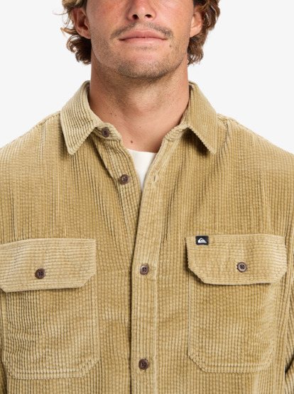 quiksilver, Venture Cord - Corduroy Shirt for Men, SPONGE (tkp0) Venture Cord - Corduroy Shirt for Men  EQYWT04646