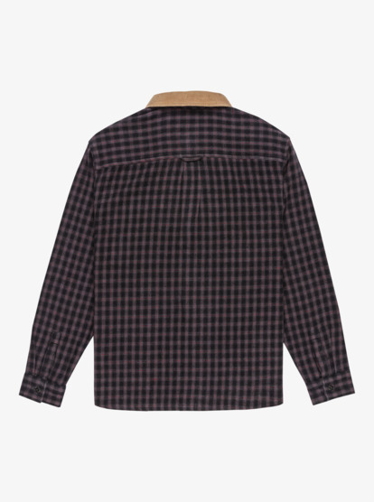 quiksilver, Mercury Sandstrokes - Chemise manches longues pour Homme, SAND STROKES BLACK (kvj1) Mercury Sandstrokes - Long Sleeve Shirt for Men  EQYWT04647