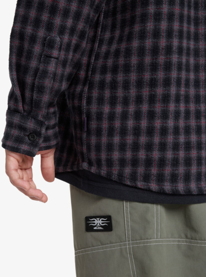quiksilver, Mercury Sandstrokes - Chemise manches longues pour Homme, SAND STROKES BLACK (kvj1) Mercury Sandstrokes - Long Sleeve Shirt for Men  EQYWT04647