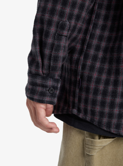 quiksilver, Mercury Sandstrokes - Chemise manches longues pour Homme, SAND STROKES BLACK (kvj1) Mercury Sandstrokes - Long Sleeve Shirt for Men  EQYWT04647