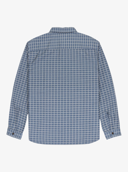 quiksilver, Salt Lake Waffle - Long Sleeve Shirt for Men, CHINA BLUE SALT LAKE (bnd1) Salt Lake Waffle - Long Sleeve Shirt for Men  EQYWT04649