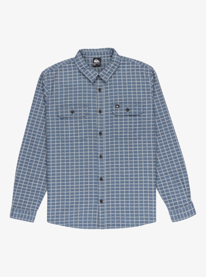 quiksilver, Salt Lake Waffle - Long Sleeve Shirt for Men, CHINA BLUE SALT LAKE (bnd1) Salt Lake Waffle - Long Sleeve Shirt for Men  EQYWT04649