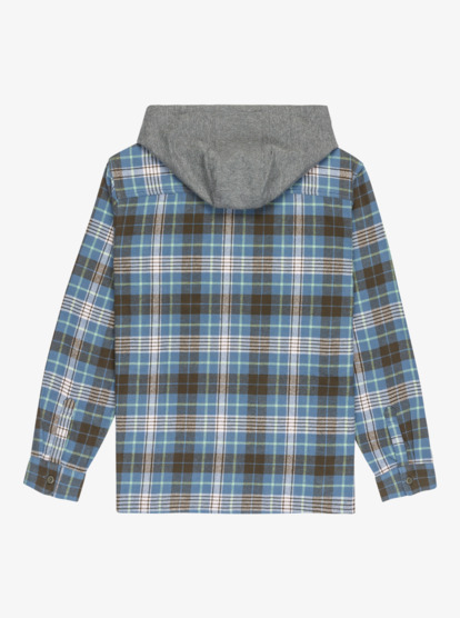 quiksilver, Hooded Surf - Camisa de manga larga para hombre, CHINA BLUE HOODED (bnd1) Hooded Surf - Long Sleeve Shirt for Men  EQYWT04650