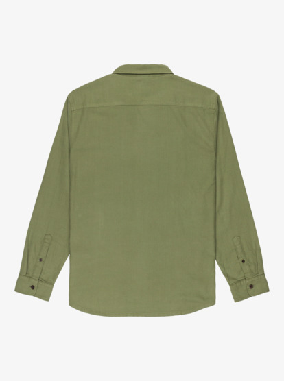 quiksilver, Motherfly Solid - Long Sleeve Shirt for Men, LODEN GREEN (gng0) Motherfly Solid - Long Sleeve Shirt for Men  EQYWT04651