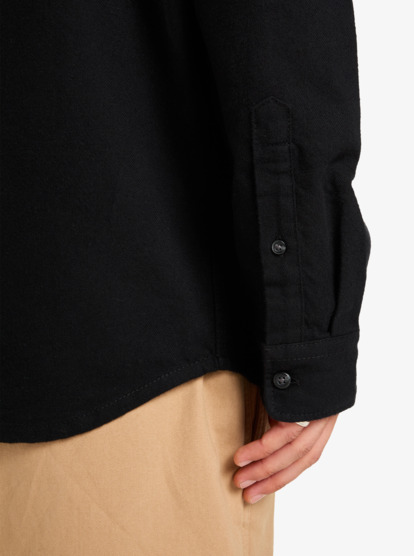 quiksilver, Motherfly Solid - Long Sleeve Shirt for Men, BLACK (kvj0) Motherfly Solid - Long Sleeve Shirt for Men  EQYWT04651