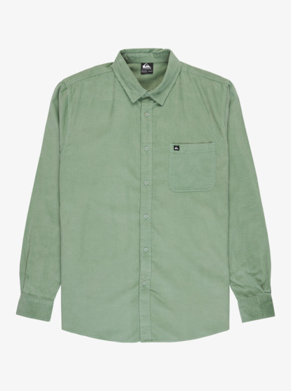quiksilver, Smoke Trail Cord - Langärmliges Hemd für Männer, GRANITE GREEN (ggv0) Smoke Trail Cord - Long Sleeve Shirt for Men  EQYWT04652