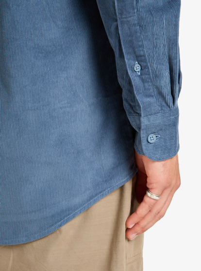 quiksilver, Smoke Trail Cord - Langärmliges Hemd für Männer, CHINA BLUE (bnd0) Smoke Trail Cord - Long Sleeve Shirt for Men  EQYWT04652